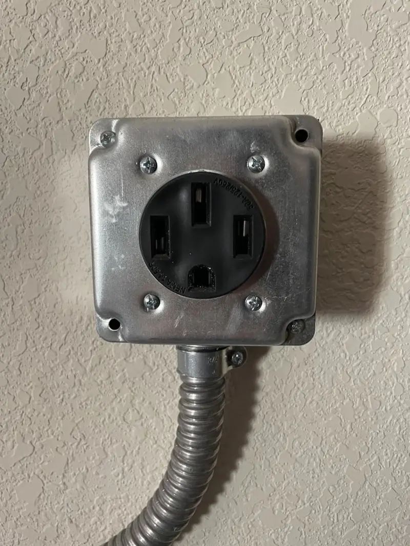 NEMA 14-50 outlet installed for Electrical Panel Upgrade in Laketown